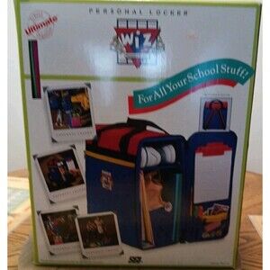 Vintage 90s Wiz Personal Licker Backpack School Bag Neon Green & Pink NIB